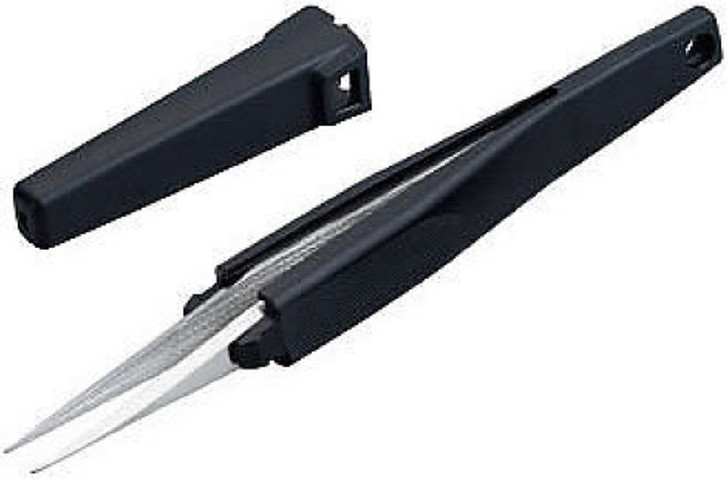 Hozan P-891-ESD ESD CUSHION GRIP TWEEZERS (4962772068465)