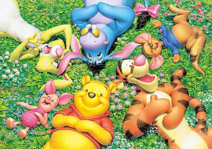  Tenyo D108-055 Jigsaw Puzzle Hill Of Happiness (Winnie the Pooh)  (108 Pieces) 