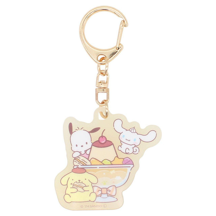  T's Factory Sanrio UV Changing Key Holder Pudding A La Mode 