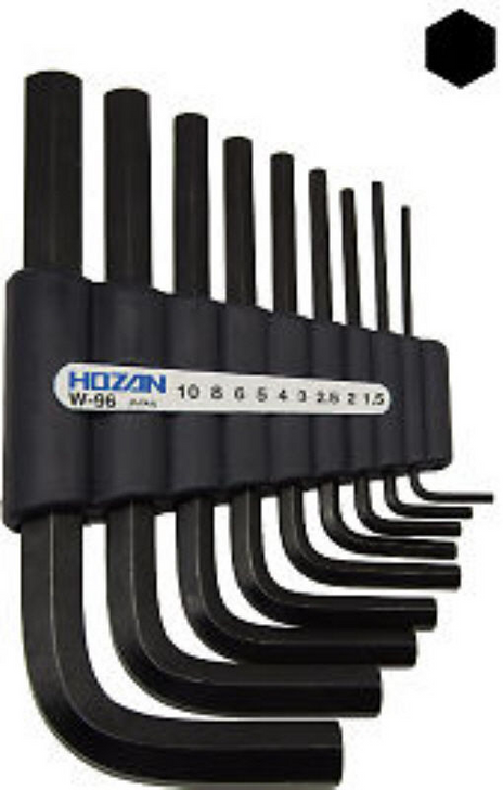 Hozan W-096 (W-96) HEX WRENCH Kit (4962772080962)