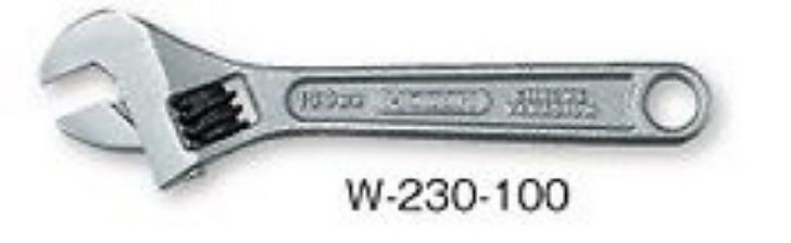 Hozan W-230-100 ADJUSTABLE WRENCH (4962772082300)