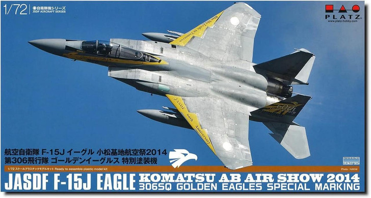  Platz 1/72 JASDF F-15J Eagle Komatsu AB Air Show 2014 306SQ Golden Eagle Special Marking Plastic Model 