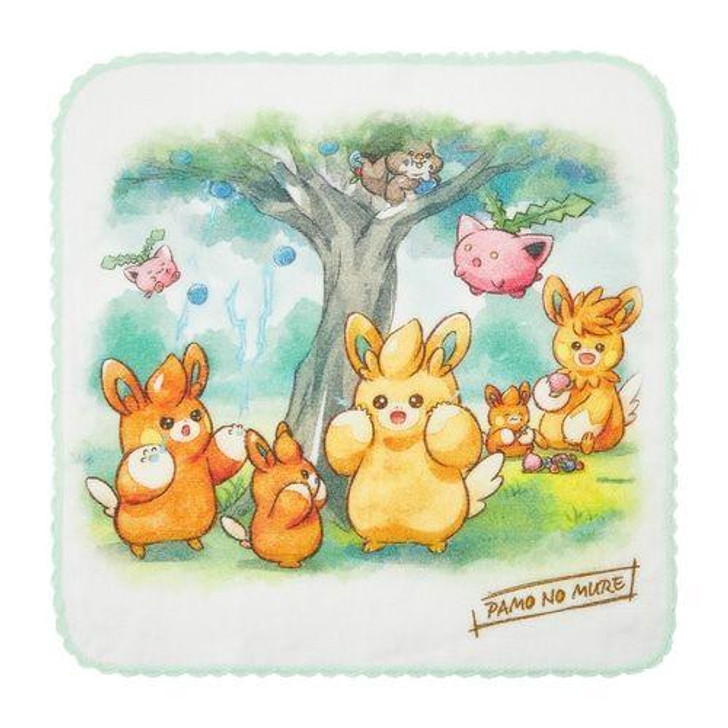 Pokemon Center Original Hand Towel PAMO NO MURE Outing