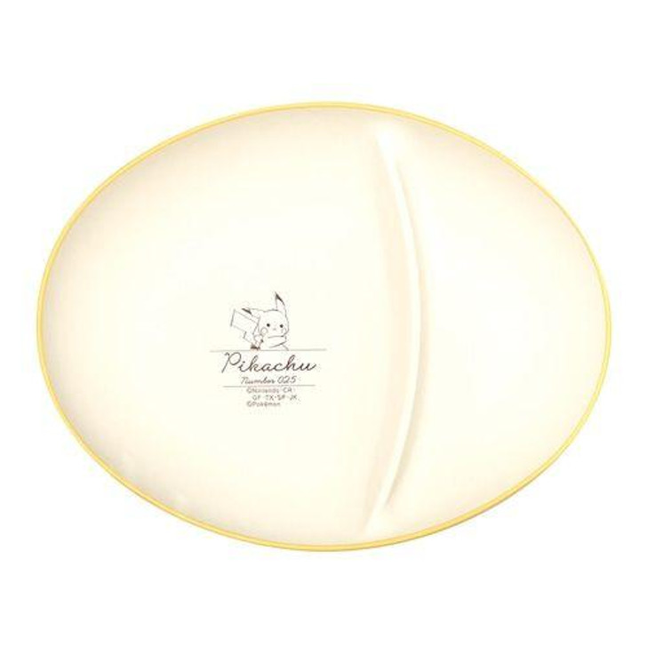 Pokemon Center Original Pokemon Center Oval Plate With Divider "Pikachu Number 025" Pikachu