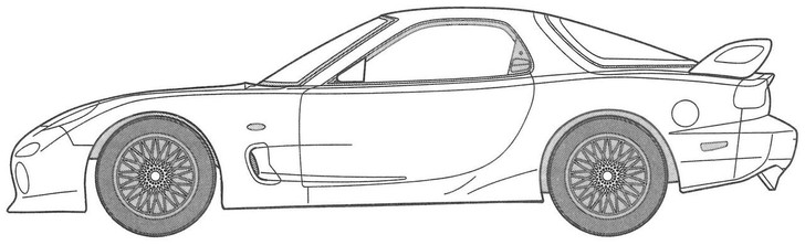 masakiページ Wangan Midnight 1/24 FD3S RX-7 RGO (Masaki) Plastic Model