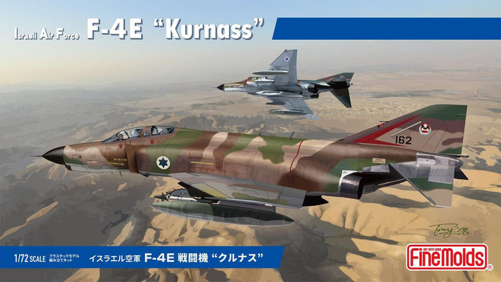  Fine Molds 1/72 Israeli Air Force F-4E Fighter "Kurnass" Plastic Model 
