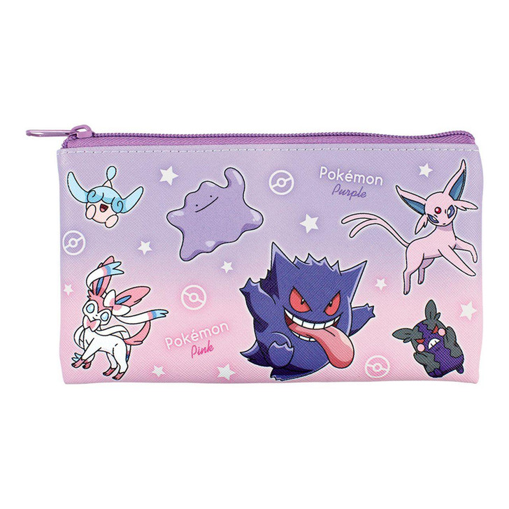  T's Factory Pokemon Flat Multi Pouch Gradation Purple And Pink 