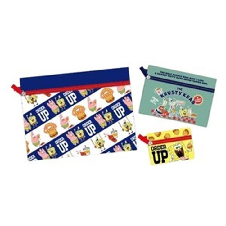  Marimocraft SpongeBob Three-Piece Pouch Hamburger Pattern 