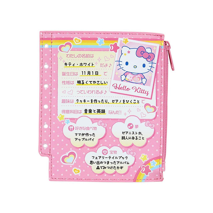  Sanrio Hello Kitty Mini Pouch (Nostalgic Profile Book) Accessory Case 078476 