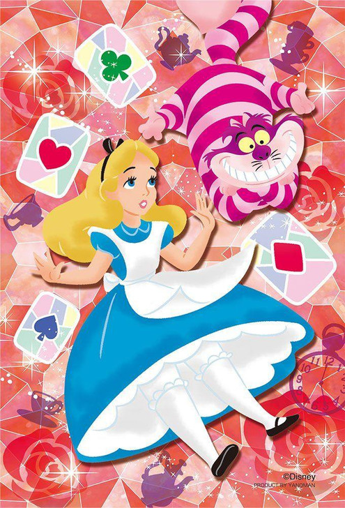  Yanoman 97-135 Jigsaw Puzzle Prism Art Petit Disney Alice in Wonderland Glass Wonder  (70 Pieces) 