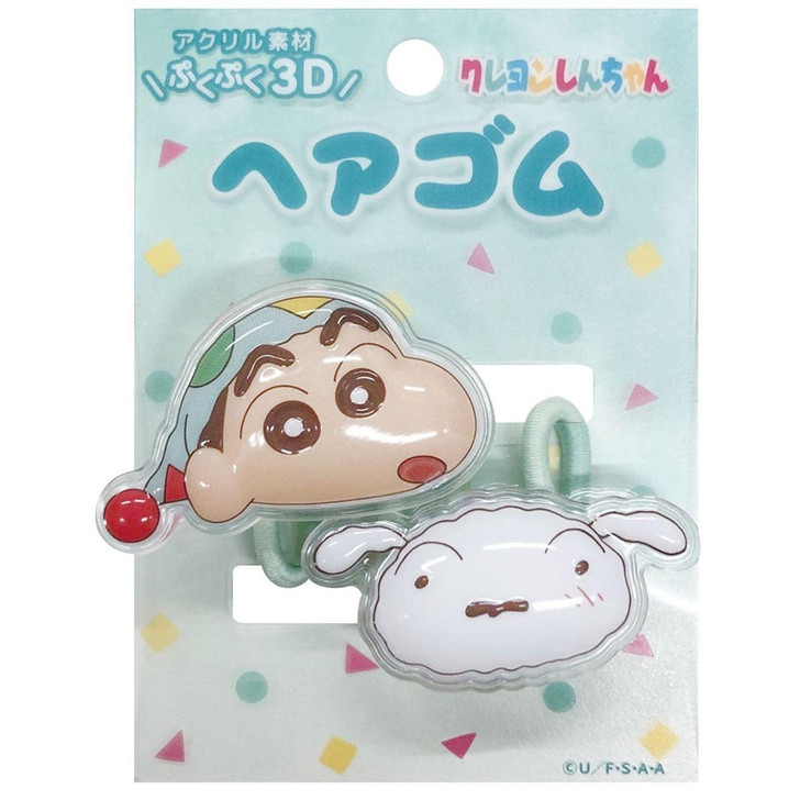  iplanning Crayon Shinchan Three-Dimensional Acrylic Hair Tie K2941C Mint 