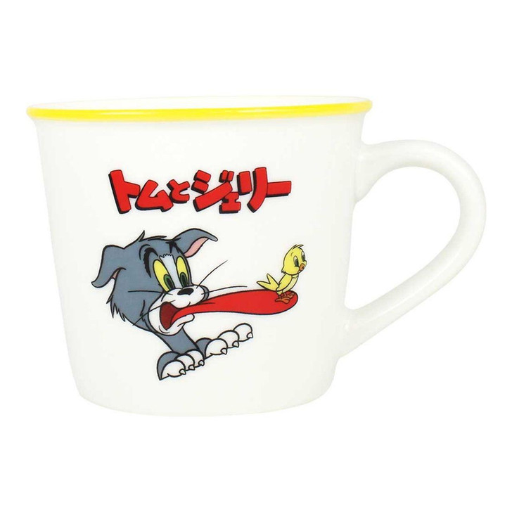  T's Factory Tom And Jerry Color Line Mug Funny Retro Yellow 
