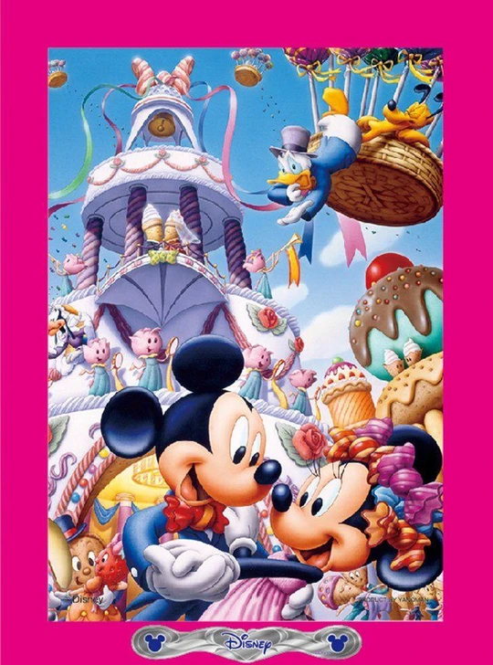  Yanoman 99-356 Jigsaw Puzzle Petit Light Disney Dream Dance Party (with Panel Set) (99 Small Pieces) 