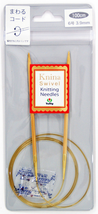 Tulip KKJA-10039 Knina Swivel Knitting Needles 100 cm No.6 (3.90 mm) Japan (4974723414337)