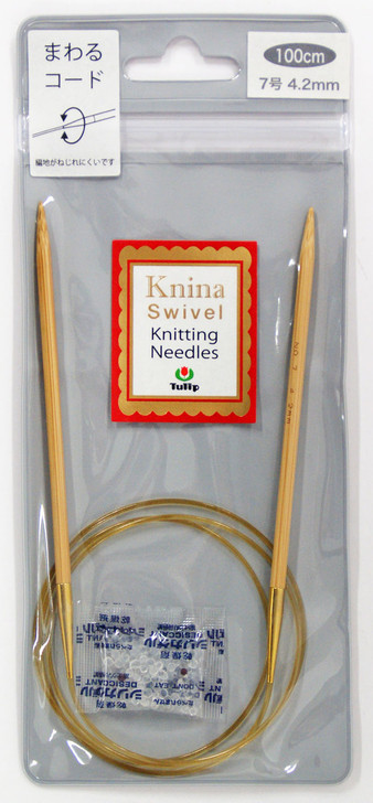 Tulip KKJA-10042 Knina Swivel Knitting Needles 100 cm No.7 (4.20 mm) Japan (4974723414344)