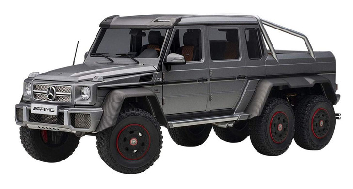 1/18 Mercedes-Benz G63 AMG 6x6 (Matte Metallic Gray) Finished Model
