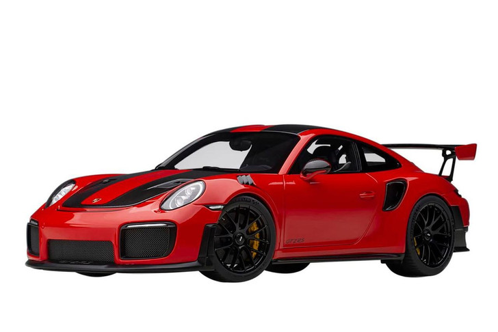  AUTOArt 1/18 Porsche 911 (991.2) GT2 RS Weissach Package (Red/Carbon) Finished Model 