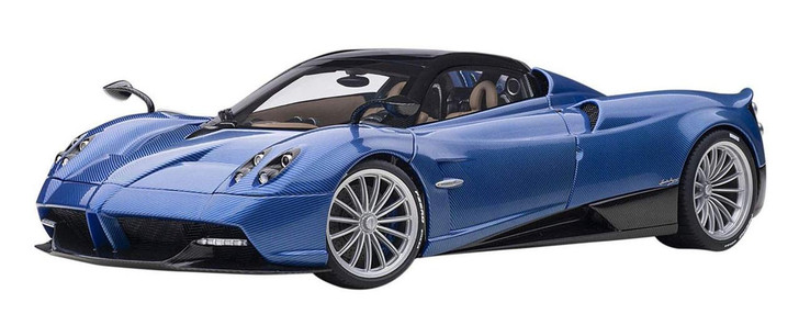自動車 AUTOart Pagani Huayra Roadster 1:18 1/18 Pagani Huayra Roadster (Blue Carbon) Finished Model