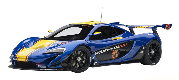 1/18 McLaren P1 GTR (Blue/Yellow) Finished Model