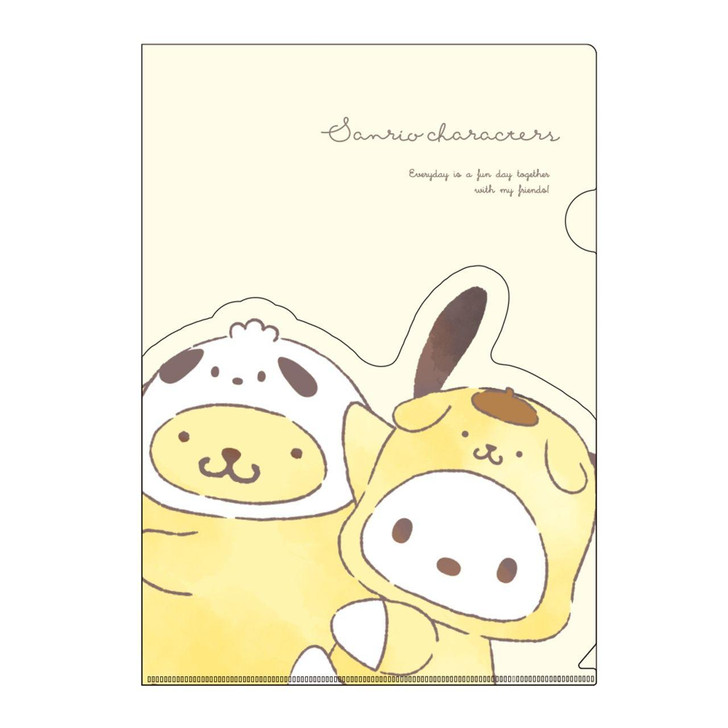  T's Factory Sanrio Die-Cut Pocket File Hugkko / Yellow 