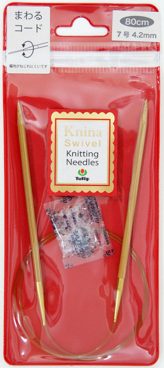 Tulip KKJA-8042 Knina Swivel Knitting Needles 80 cm No.7 (4.20 mm) Japan