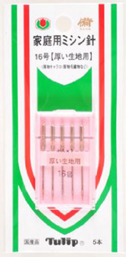 Tulip SO-004 Sewing Machine Needles No.16 (5 pcs) (4974723510145)