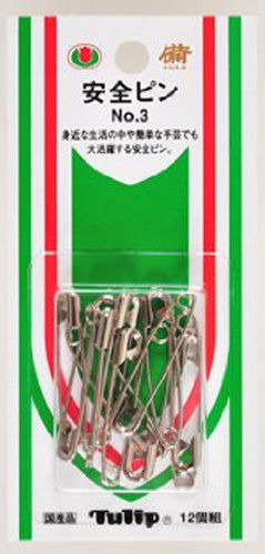 Tulip SO-020 Safety Pins No.3 (12 pcs / 38mm) (4974723510305)