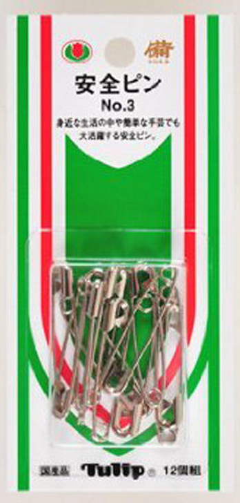 Tulip SO-020 Safety Pins No.3 (12 pcs / 38mm)