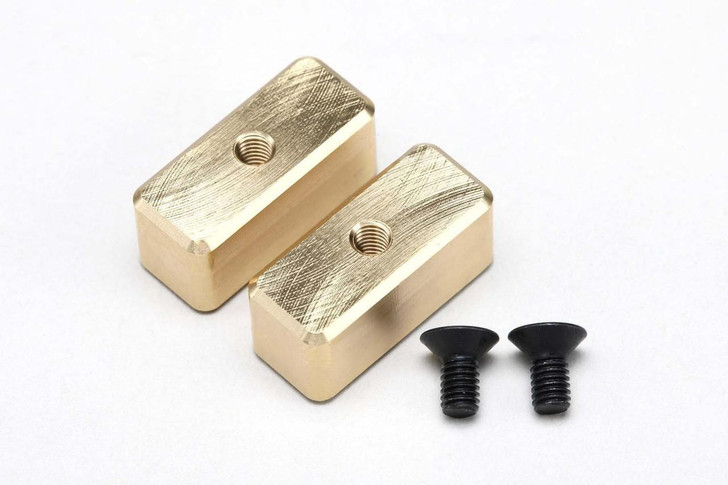  Yokomo MS-BWF10 Front Balance Weight (Set Of 2) Diameter 1.0 For MS Brass 
