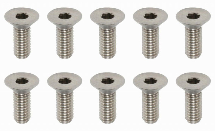  Yokomo RP-042081A M3x 8mm Flat Head Screw 10 Pieces Included High Precision Machined Titanium 