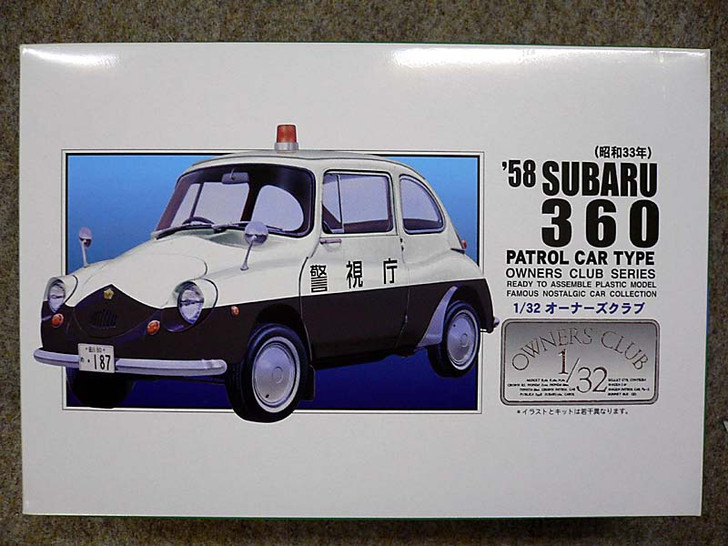 Arii Owners Club 1/32 63 1958 Subaru 360 Patrol 1/32 Scale Kit (Microace) (4968279202630)