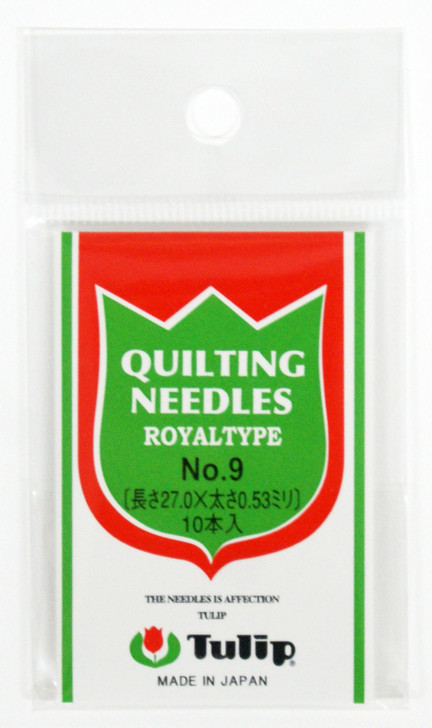 Tulip TQ-002 Quilting Needles Royal Type No.9 (10 pcs / 0.53 x 27.0mm) (4974723510039)