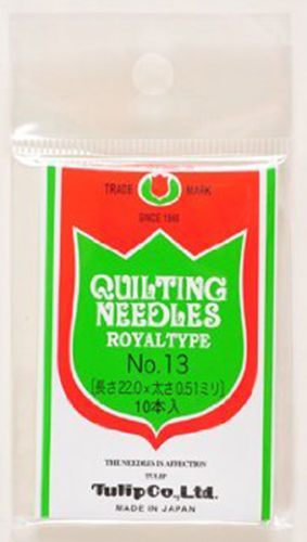 Tulip TQ-011 Quilting Needles Royal Type No.13 (10 pcs / 0.51 x 22.0mm) (4974723510961)
