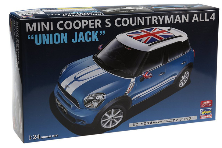 Hasegawa 20253 Mini Cooper S Countryman ALL 4 Unon Jack 1/24 Scale Kit (4967834202535)