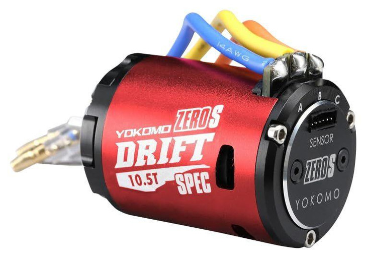  Yokomo YM-S105DRA Zero Brushless Motor 10.5T Sensor Attached (Red) 