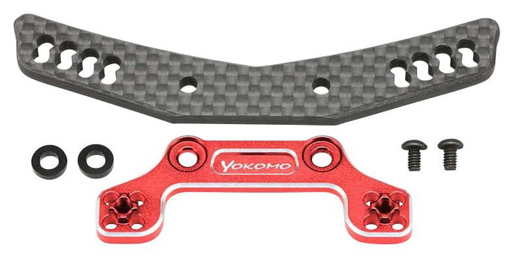 Yokomo Y2-017AGRA Hybrid Front Shock Tower RD / SD Series For Use With Chamfer (Red)