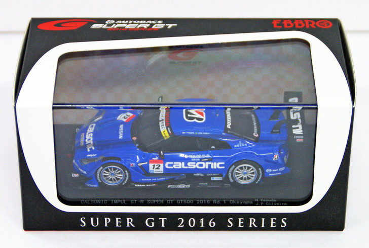 Ebbro 45381 GT-R SUPER GT GT500 2016 Rd.1 Okayama CALSONIC IMPUL No.12 1/43  Scale