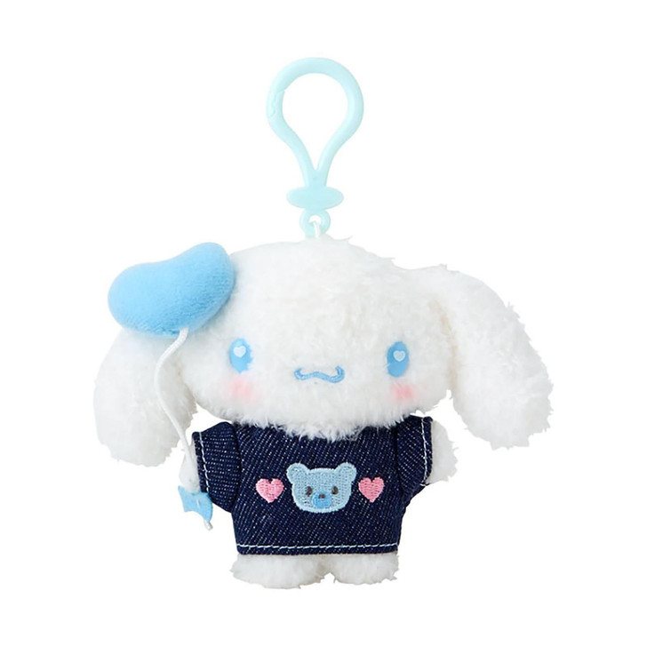  Sanrio Cinnamoroll Mascot Holder (Denim Patch) Plush Keychain 