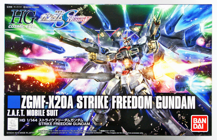 Bandai HGUC 201 GUNDAM ZGMF-X20A STRIKE FREEDOM GUNDAM 1/144 scale kit