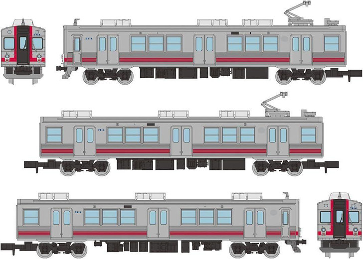  Tomytec Yoro Railway Series 7700 TQ14 Configuration 3 Cars Set C (N scale) 