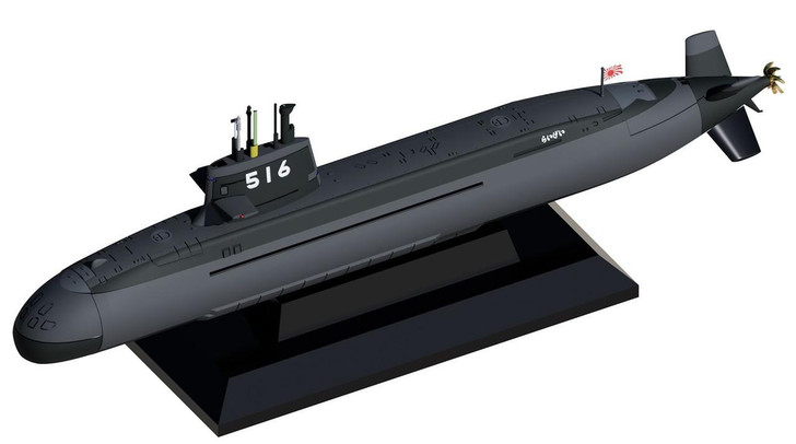SUBMARINE F-101 1/160 木製モデル 1/700 JMSDF Submarine SS-516 Raigei Plastic Model