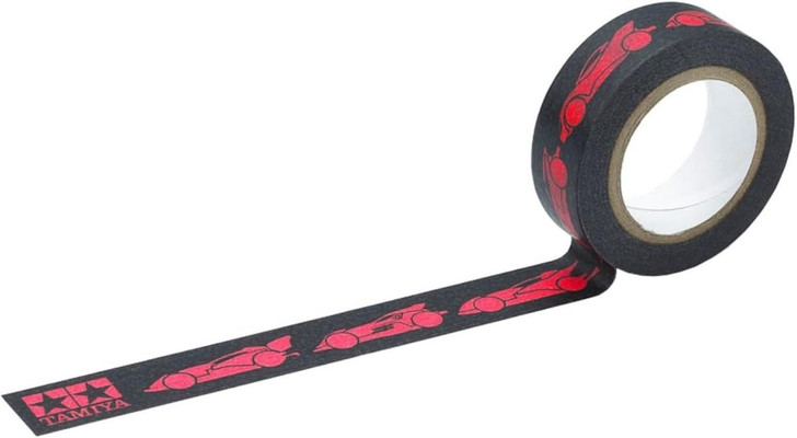  Tamiya 95667 Mini 4WD Fully Cowled 30th Anniv. Multipurpose Tape (15mm Width/Black & Pink) 