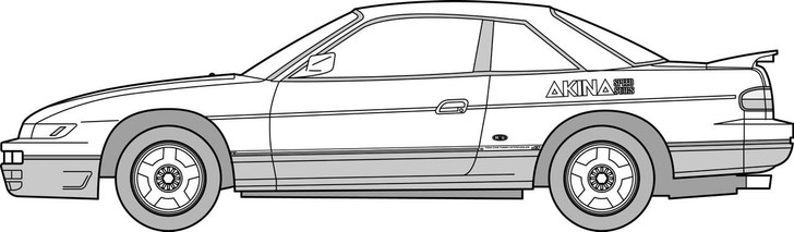 Haiso Car 1/24 Cresta GX71 (Haiso Car Version) Plastic Model