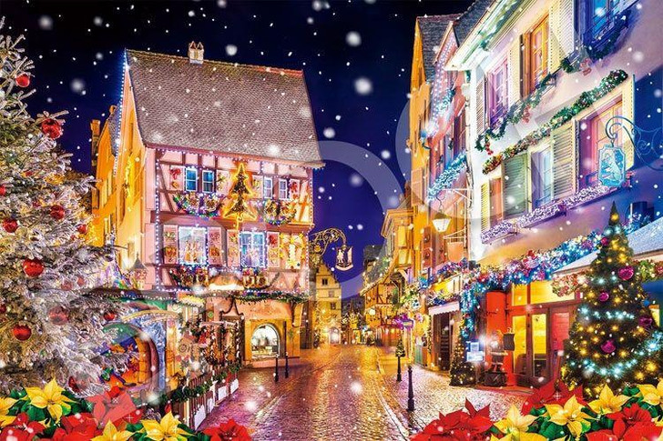 Epoch Jigsaw Puzzle Christmas in Colmar - France (1000 Pieces) 