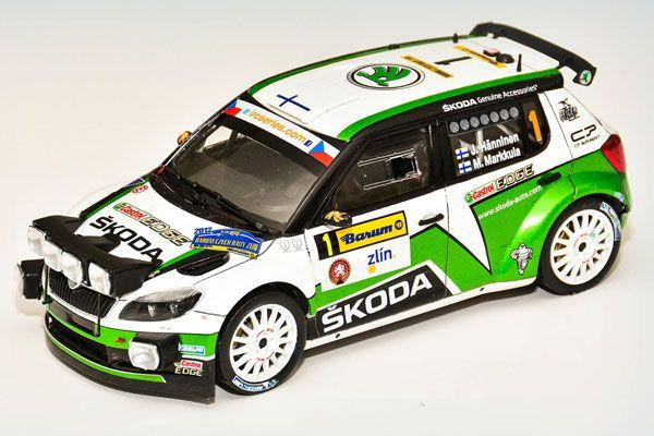  Platz 1/24 Skoda Fabia S2000 EVO 2012 Barum Czech Rally Zlin Winner Model 