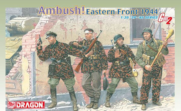 DRAGON 1/35 WWII German Army Armored Grenadiers "Ambush!" Eastern Front 1944 Gen2 Plastic Model