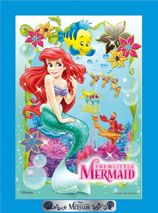 Yanoman Jigsaw Puzzle Disney The Little Mermaid Ariel (99 S-Pieces) (w/Frame set)