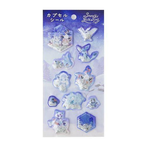 Pokemon Center Original Capsule Seal Snowy Gathering