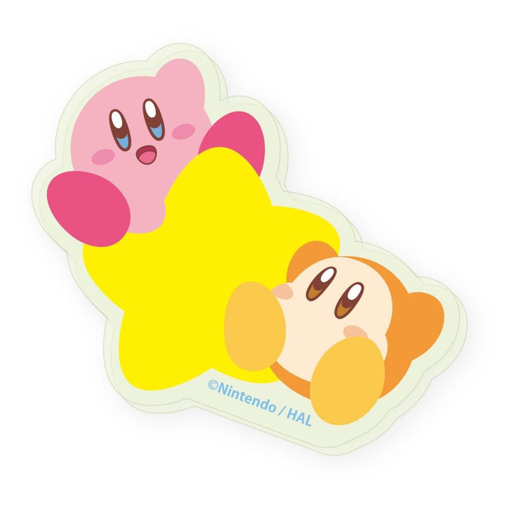  T's Factory Kirby And Waddle Dee Luminous Acrylic Sticker From Kirby Of The Stars 
