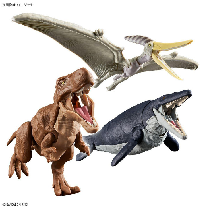 モアプラスジュノンセット Plannosaurus Land, Sea, and Air Dinosaur Set Plastic Model